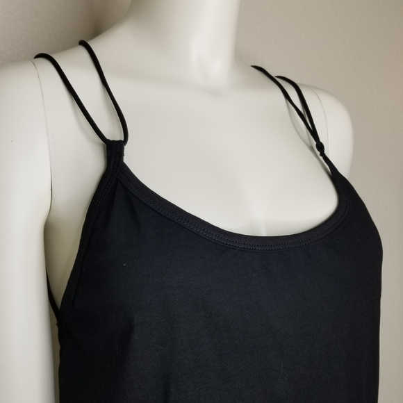 Shein 3X Womens Black Spaghetti Strap Criss Cross Back Sleeveless Summer Top NEW - Picture 2 of 16